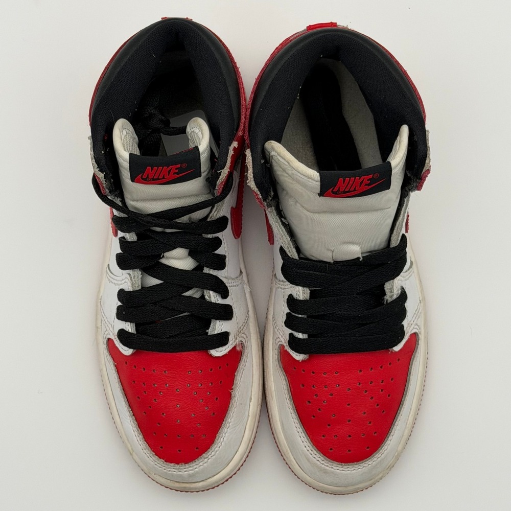Jordan Air Jordan 1 Mid (GS) Chicago White/Gym Red-Black AQ2664-161 Size 3Y - Picture 7 of 14